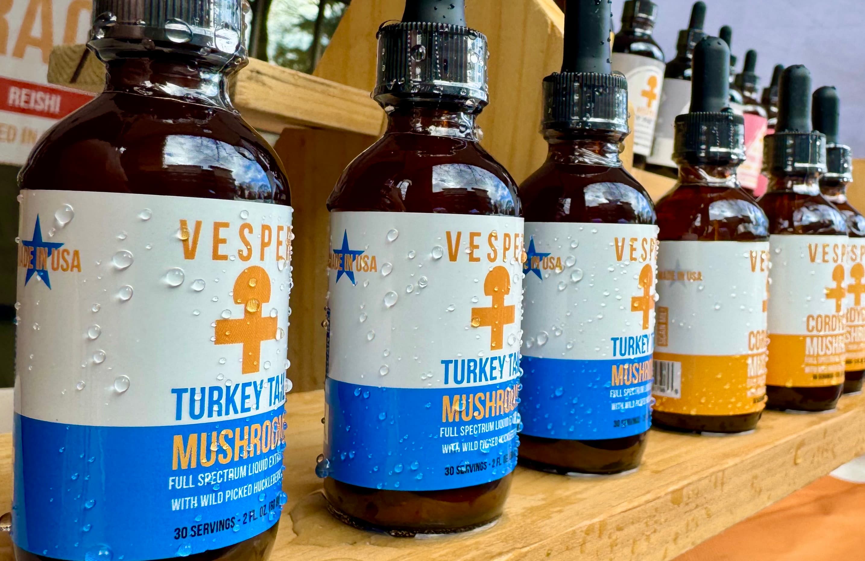 Adaptogenic powders, mushroom extracts, and nutritional boosters