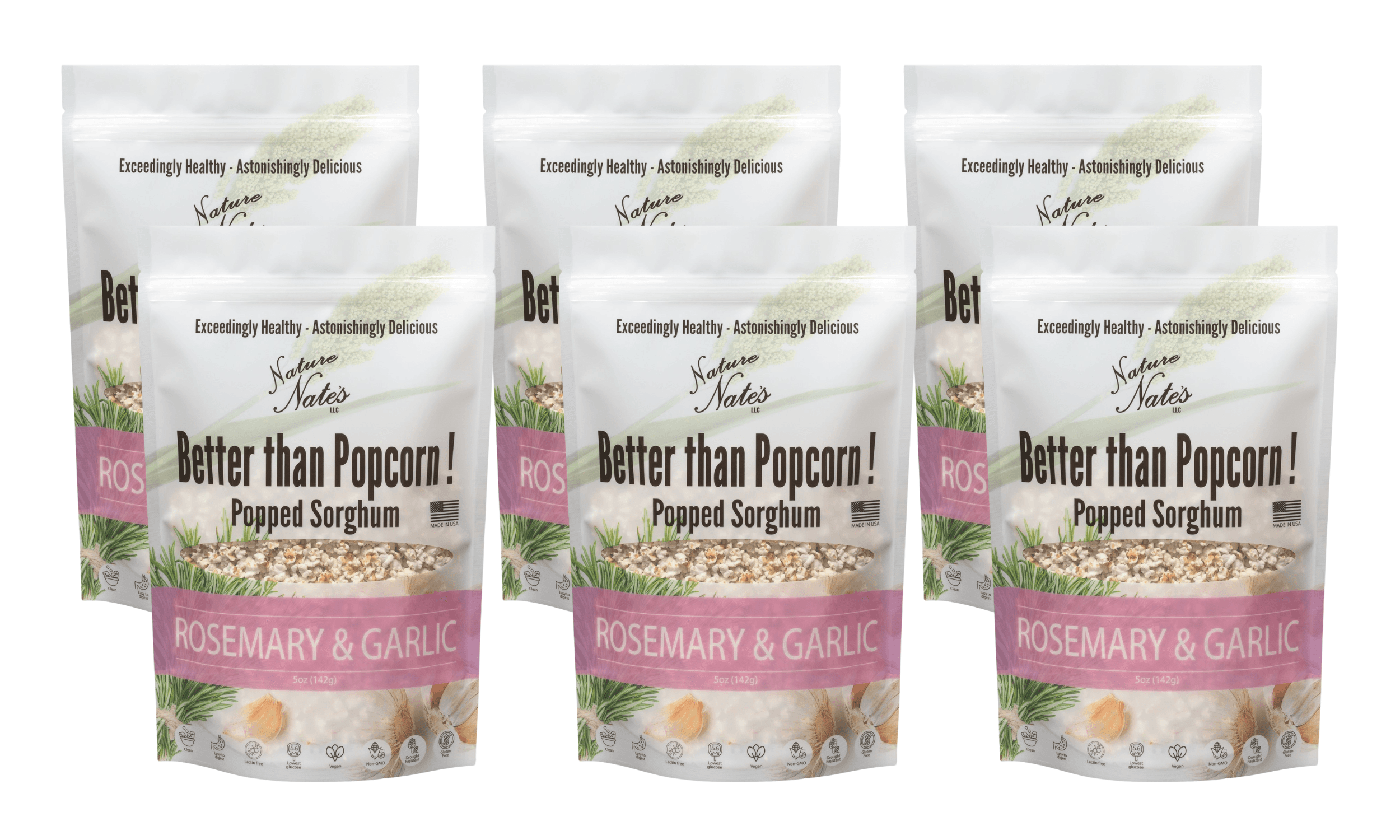 Popped Sorghum Extremely Cheezy 5 oz - 6 Pack image 1