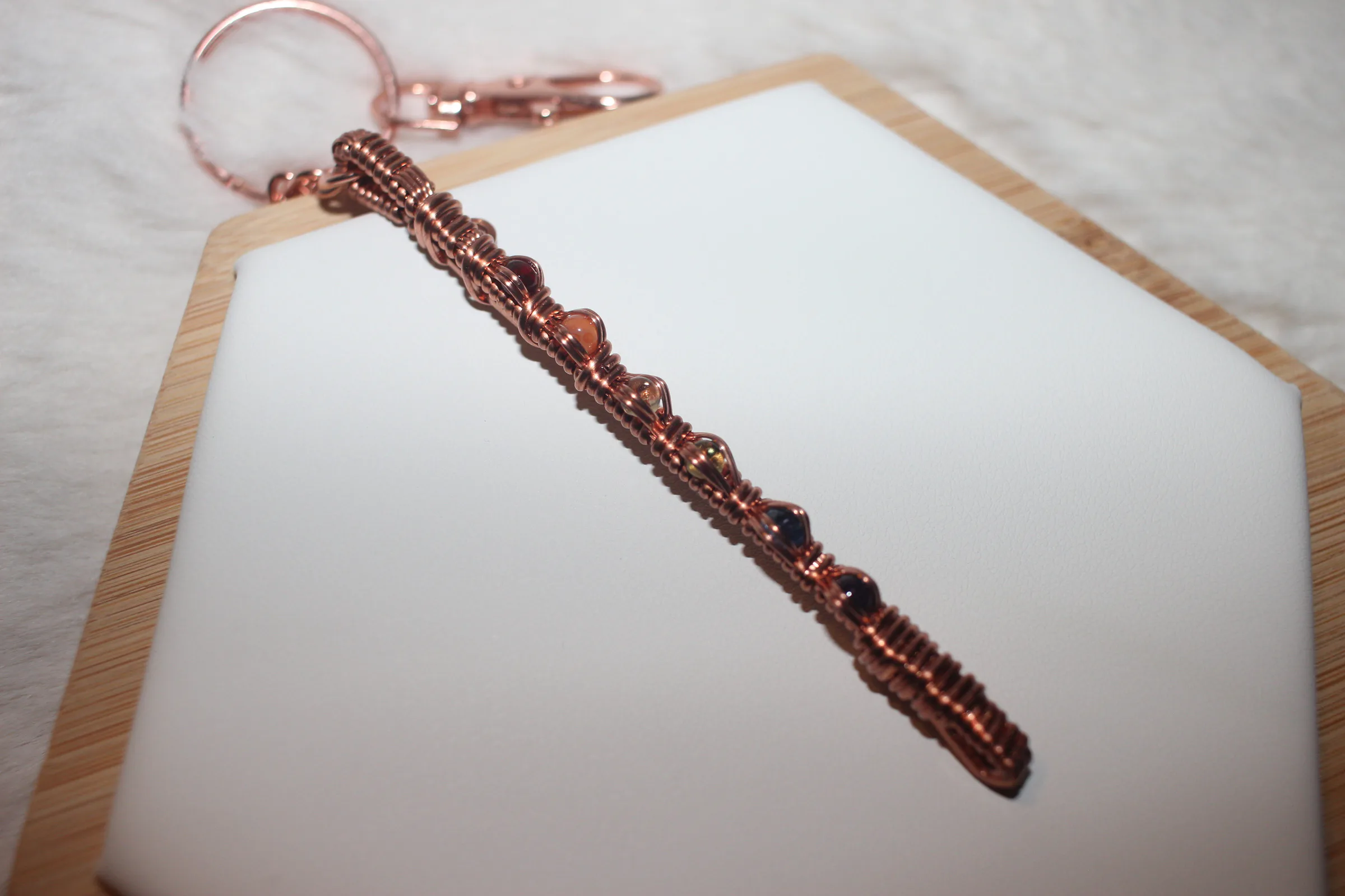 Gay Pride Key-chain Copper image 1