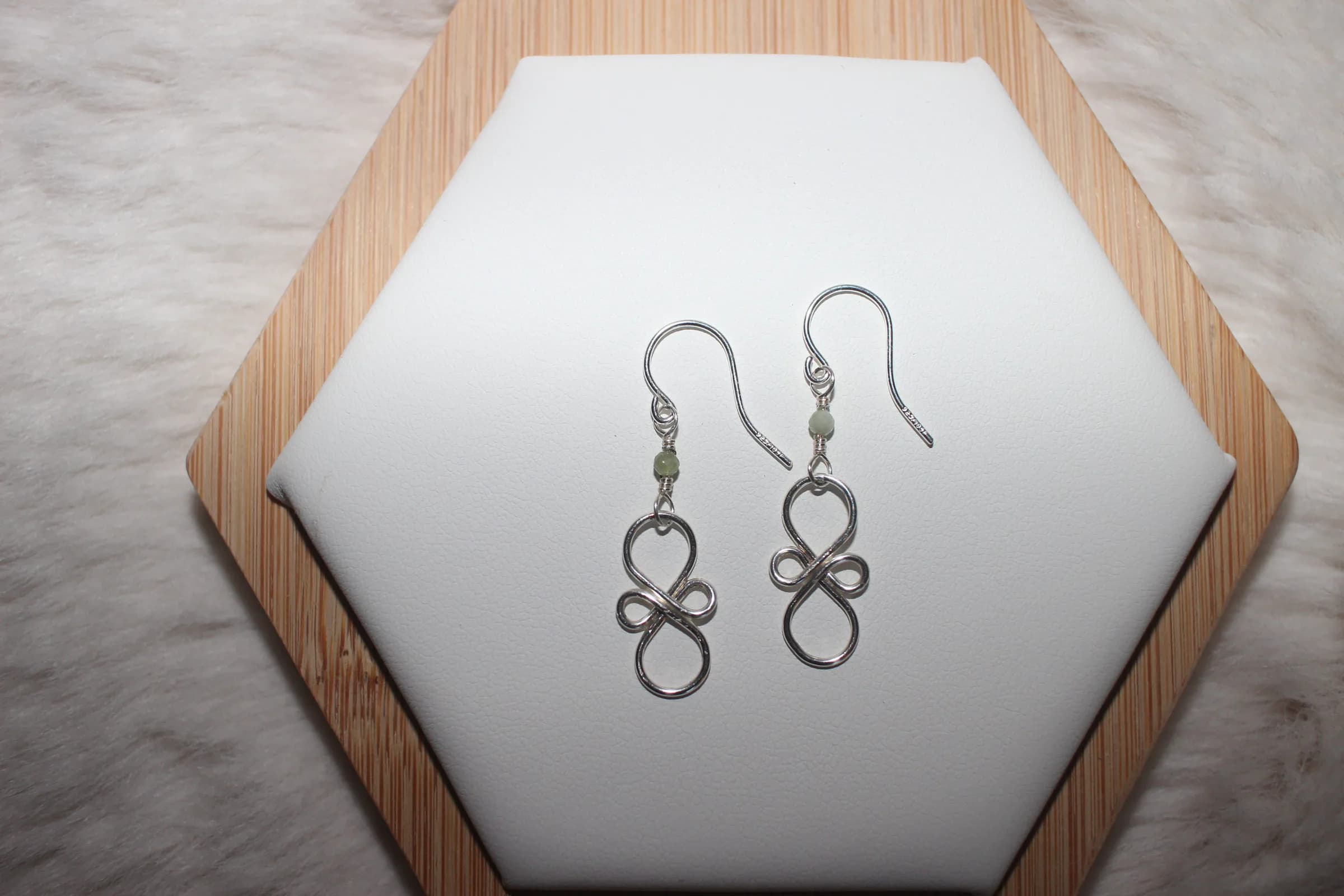 Tourmaline Earrings Silver Filled image 1