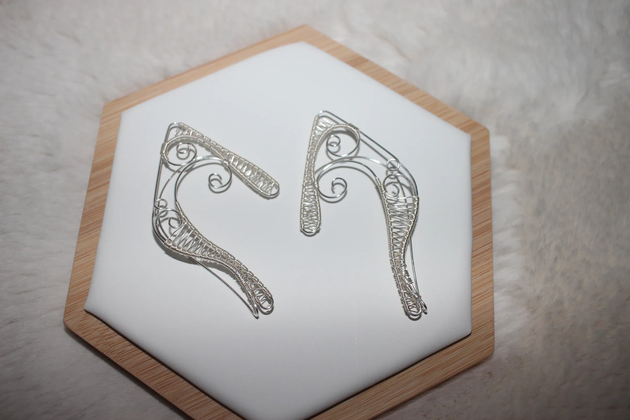 Elf Ear Cuffs Silver Filled image 1