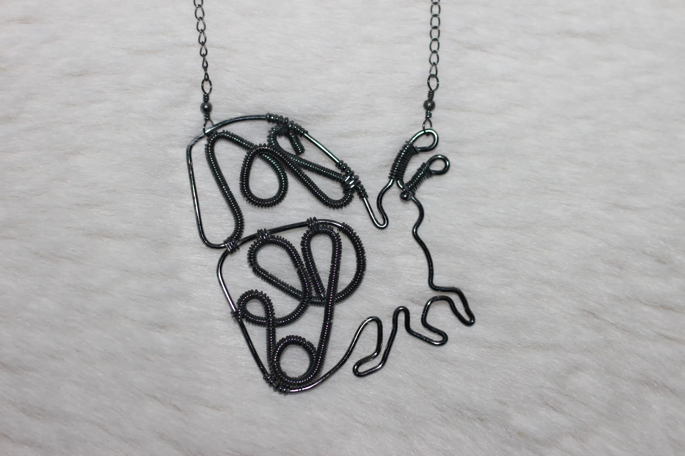 Butterfly Necklace Oxidized Silver Filled image 1