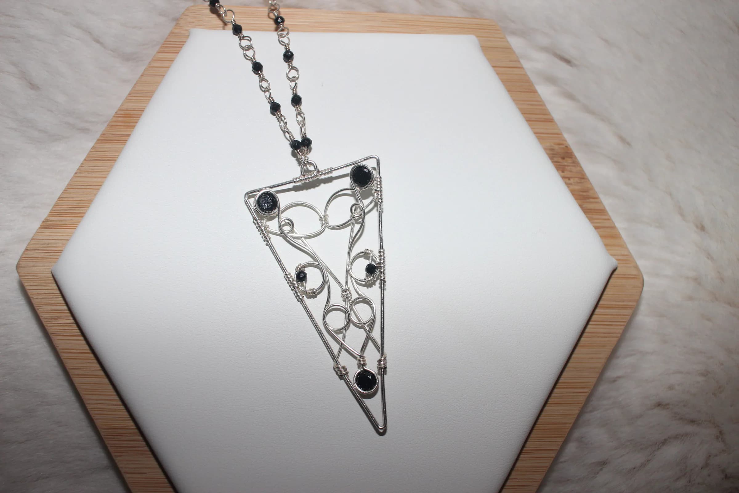Cubic Zirconia Necklace Silver Filled image 1