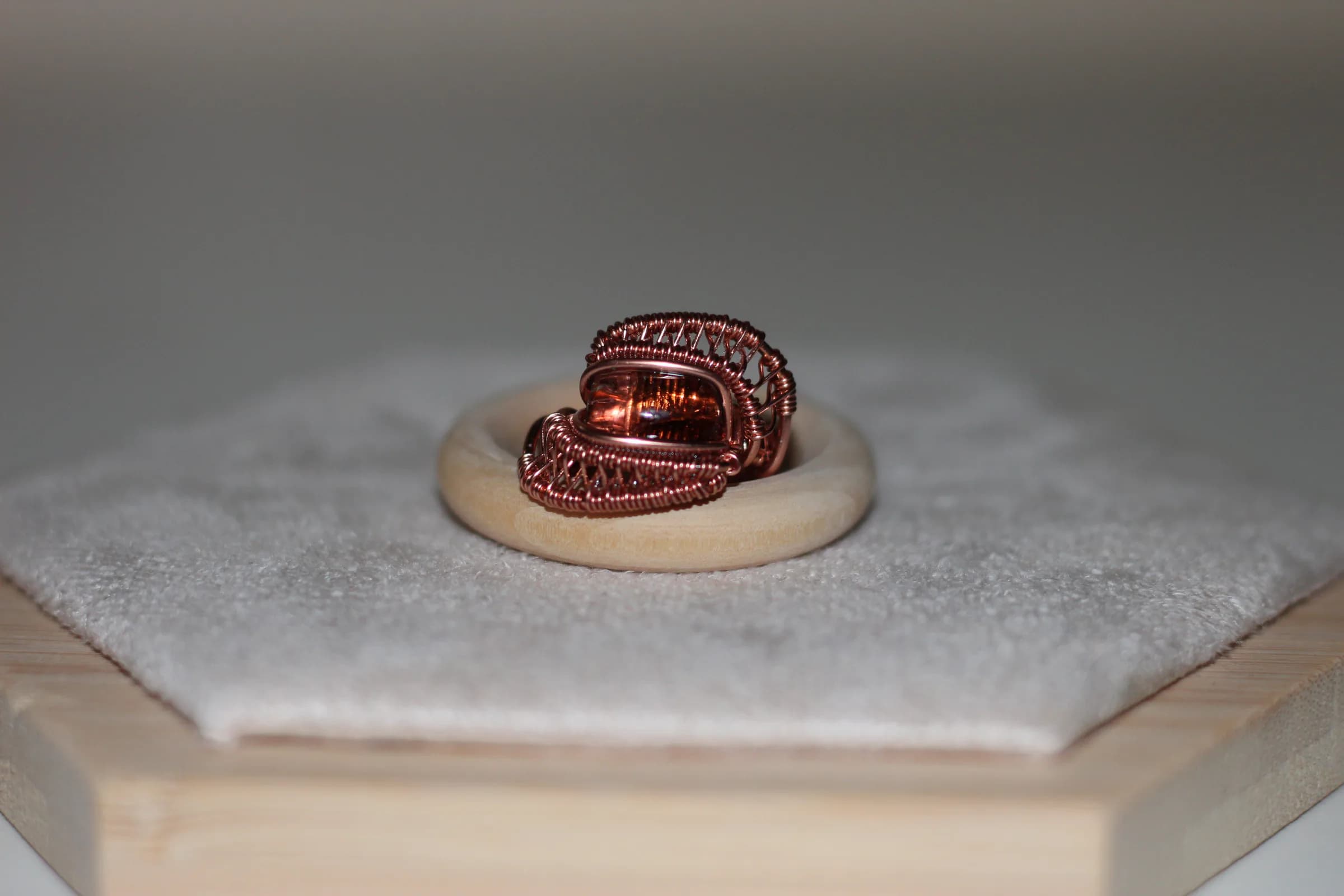 Pink Tourmaline Ring Copper image 1