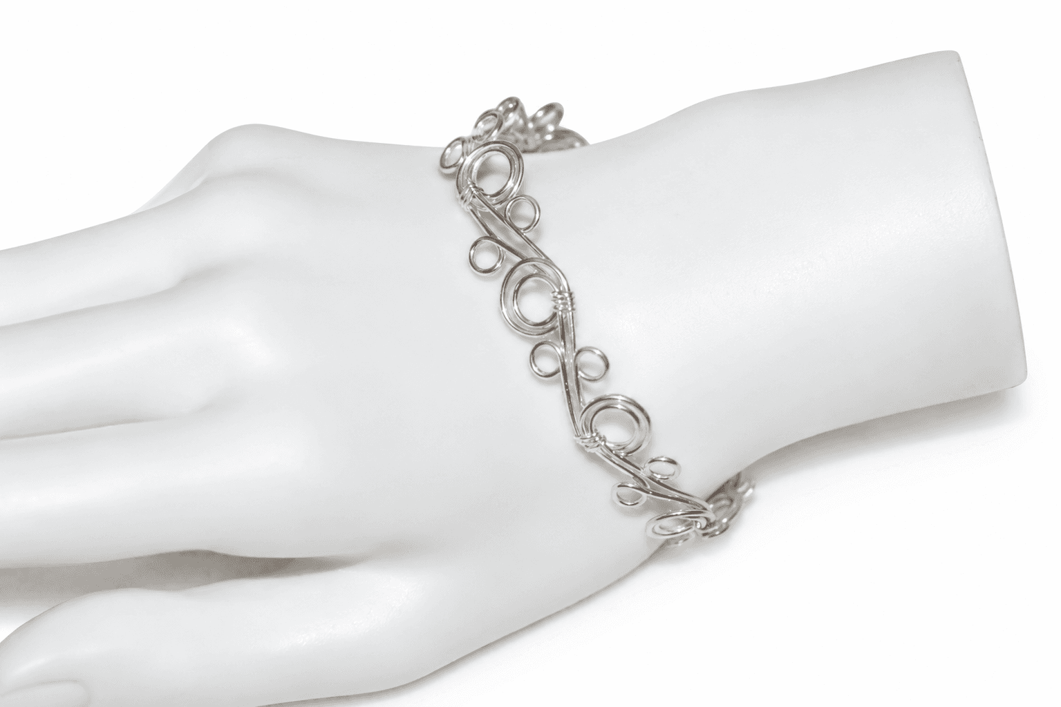 Circles Bracelet Silver Filled image 1
