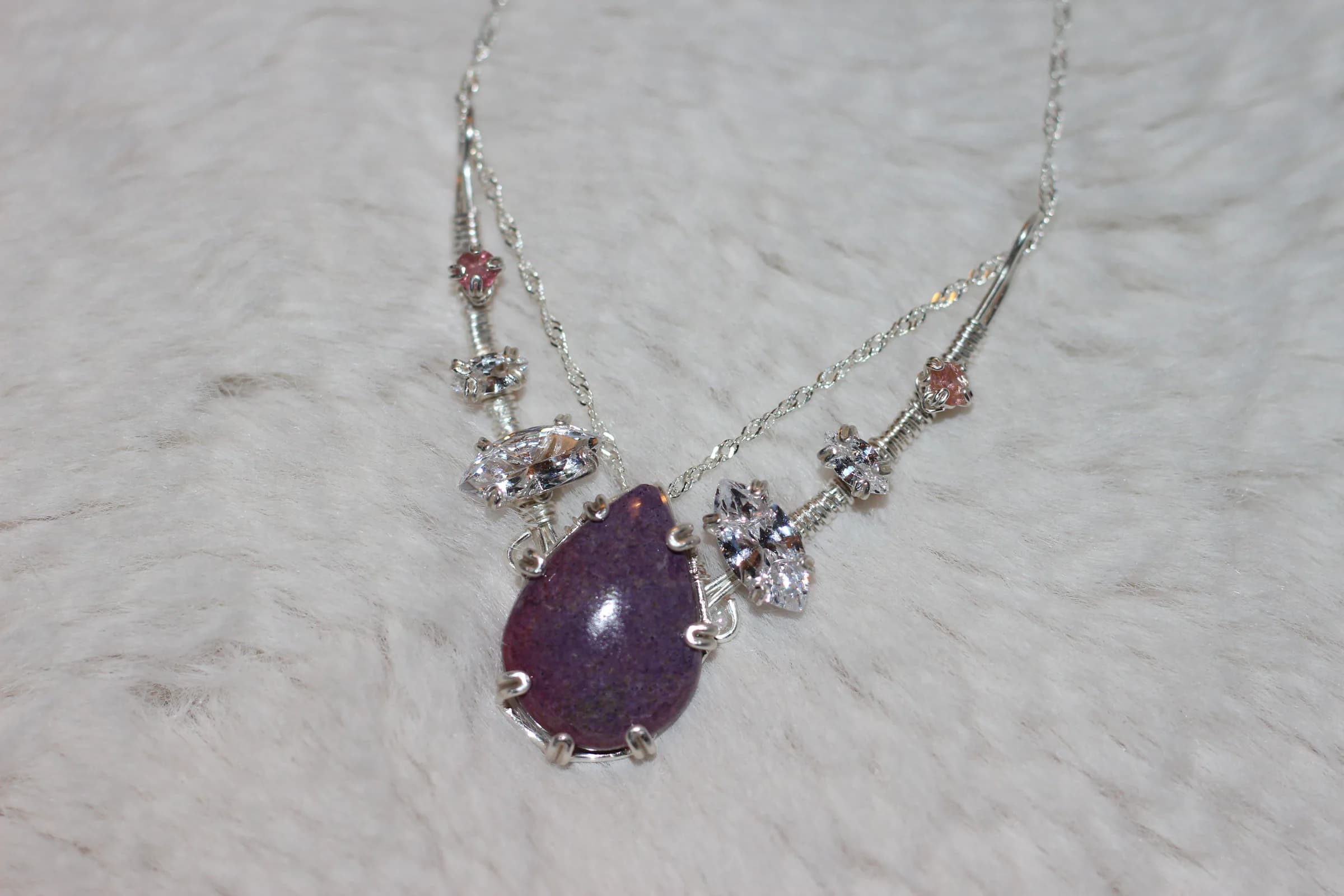 Jasper Necklace Silver Filled image 2
