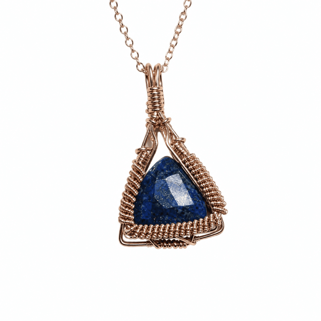 Lapis Necklace Gold Filled image 1