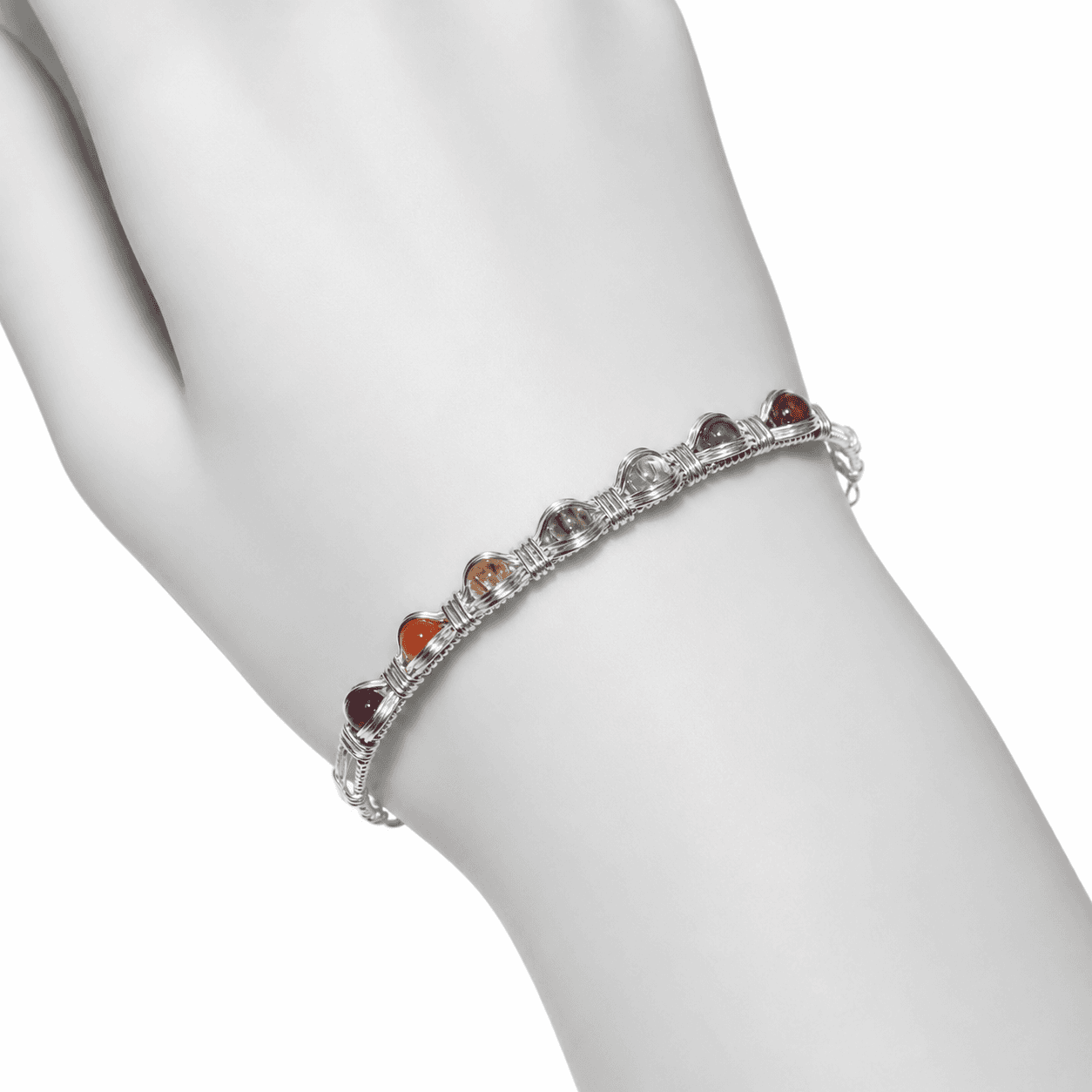 Chakra Bracelet Silver Filled image 1