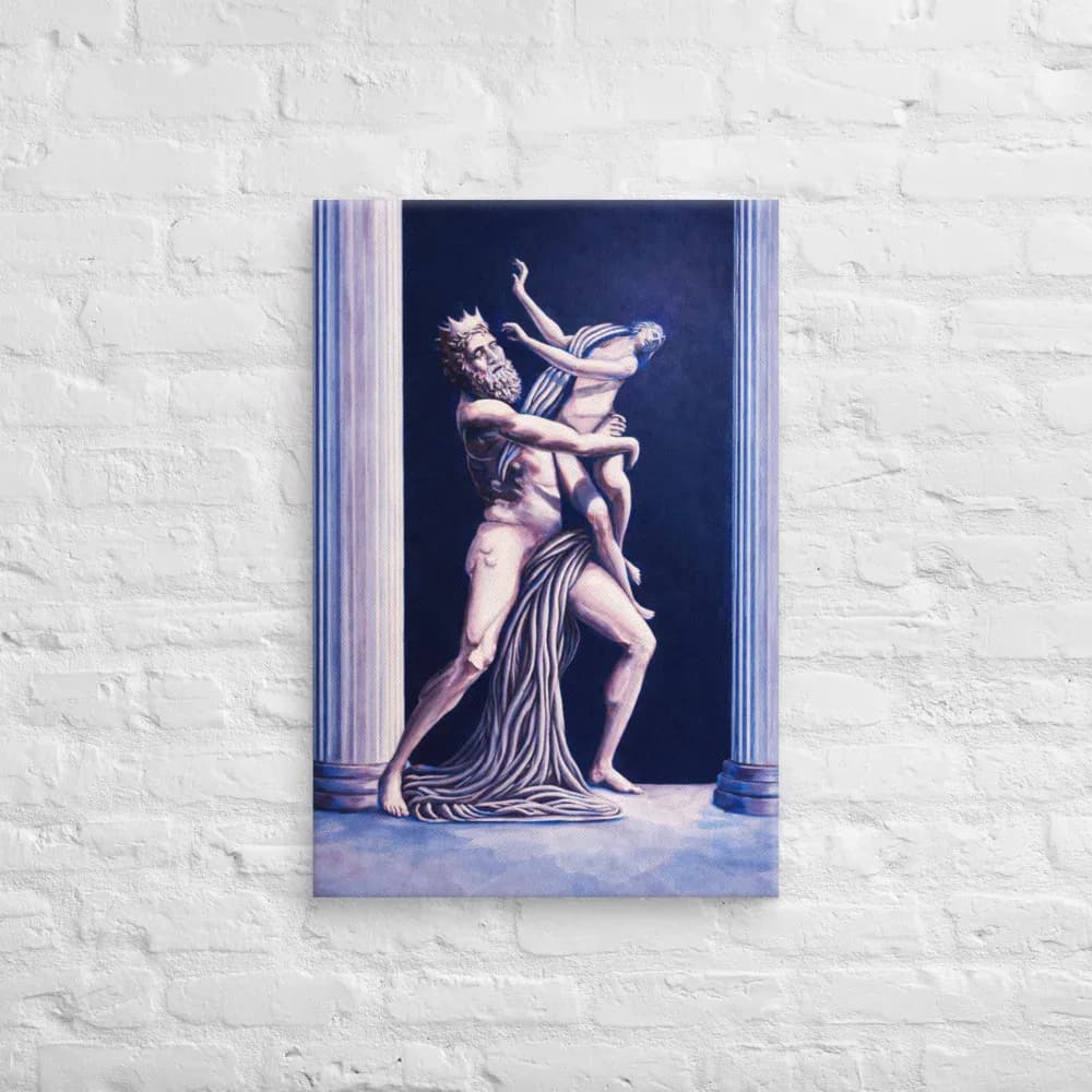 Pluto - Canvas Print - Portland-Based Artist - Hunter Allan - 16x20 image 1