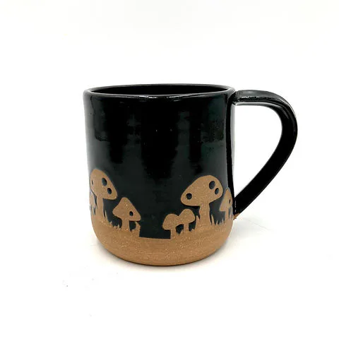 Ruby Farms Mushroom Mug - Black image 1