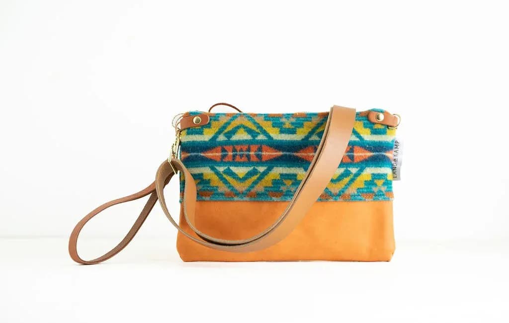 3-in-1 Wristlet in Turquoise Alto Mesa Wool image 2