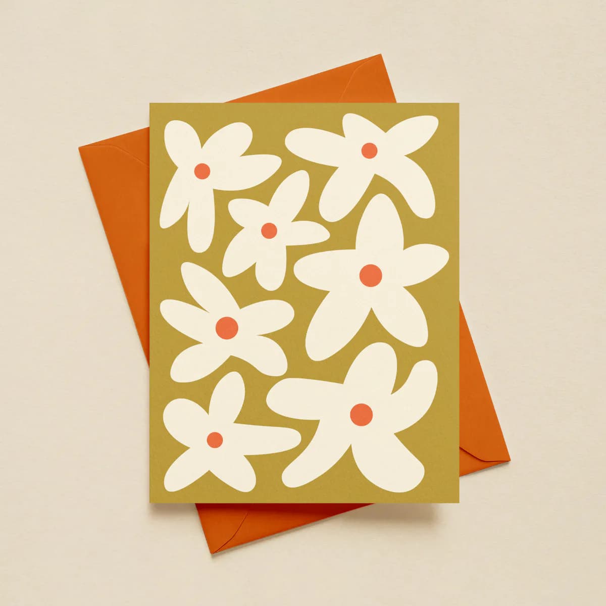 Ivory Flowers Card image 1