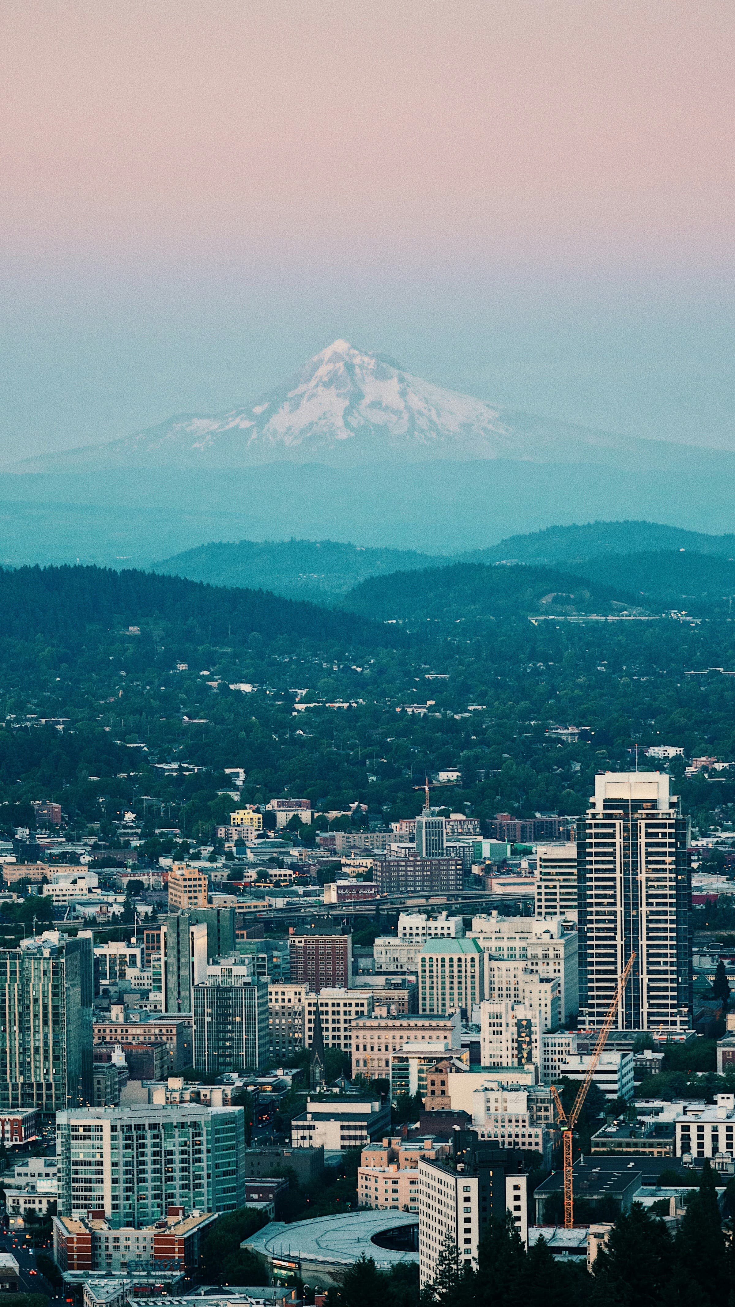 Portland skyline with Mt. Hood